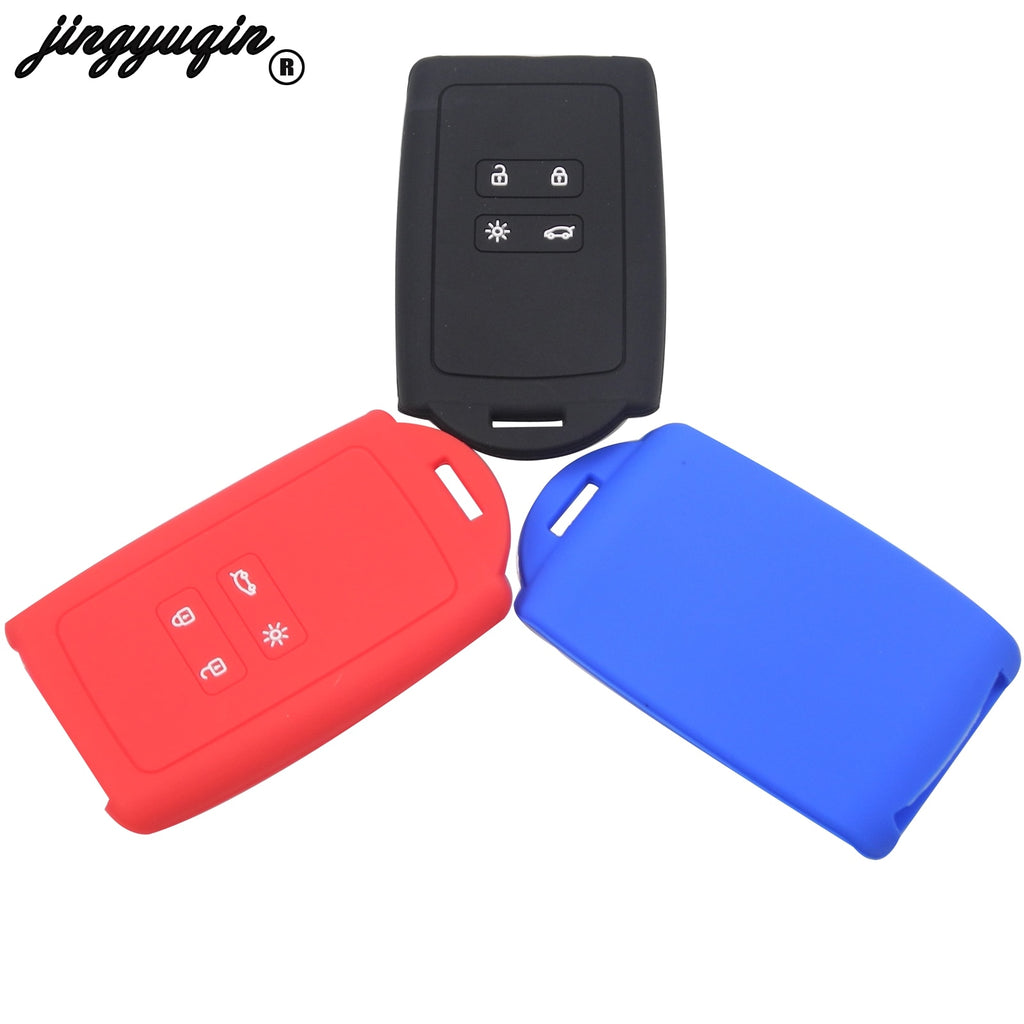 Silicone Car Key Case Remote Protector Cover For Renault 2016-2017 Holder Shell Smart Key